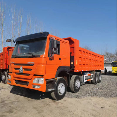 ποιότητας  40T 8x4 Used Dump Truck 12 Tires Sinotruk Howo 371 375 εργοστάσιο