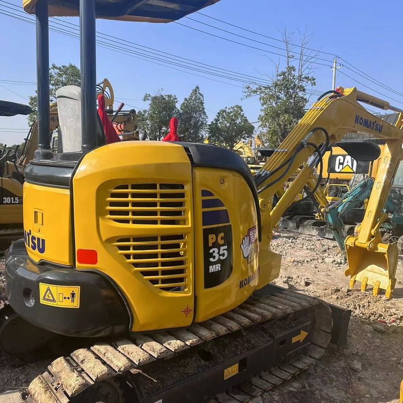Χρησιμοποιούμενος εξορυκτής Komatsu PC35 Δεύτερο χέρι 3,5 τόνων Μικρός τύπος Mini Crawler Digger