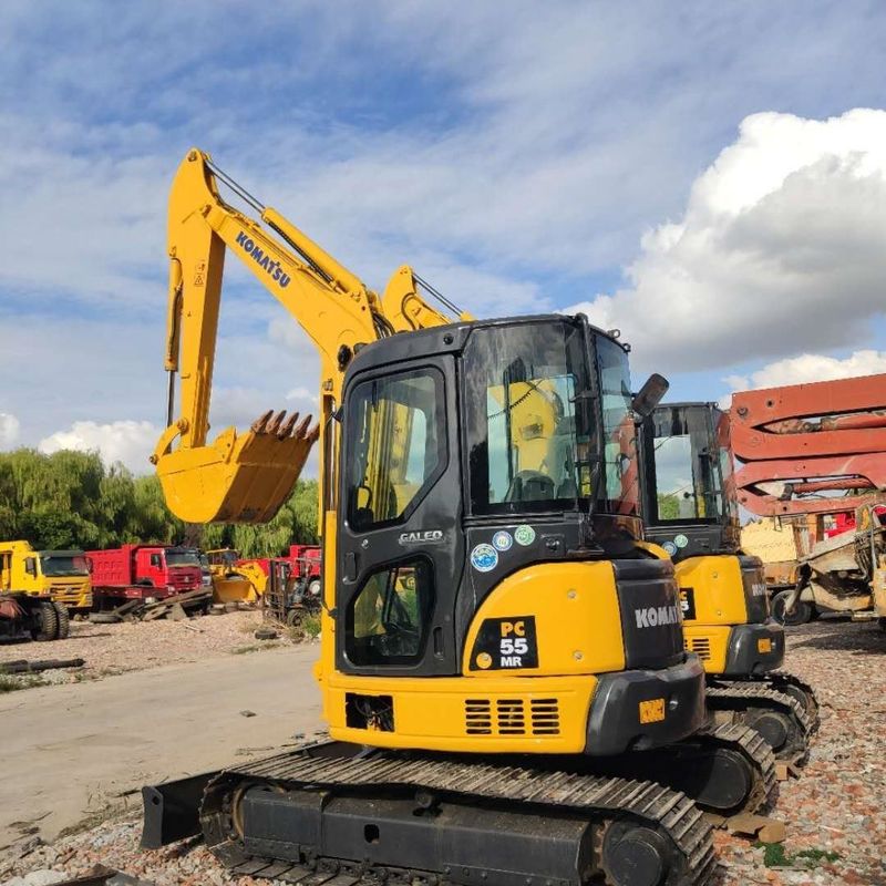 Χρησιμοποιούμενος εξορυκτής Komatsu PC55 μεταχειρισμένος εξορυκτής μικρής χωρητικότητας 5,5 τόνων