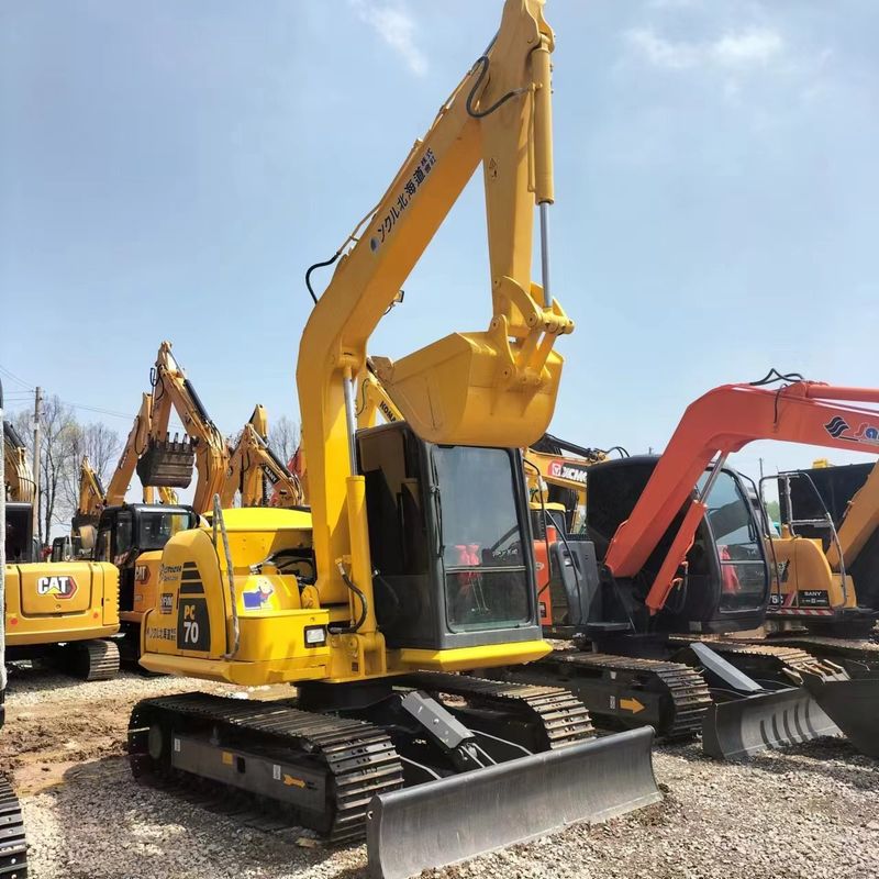 Χρησιμοποιούμενος εξορυκτής Komatsu PC70 Χρησιμοποιούμενος εξορυκτής μικρού τύπου μικρού τύπου