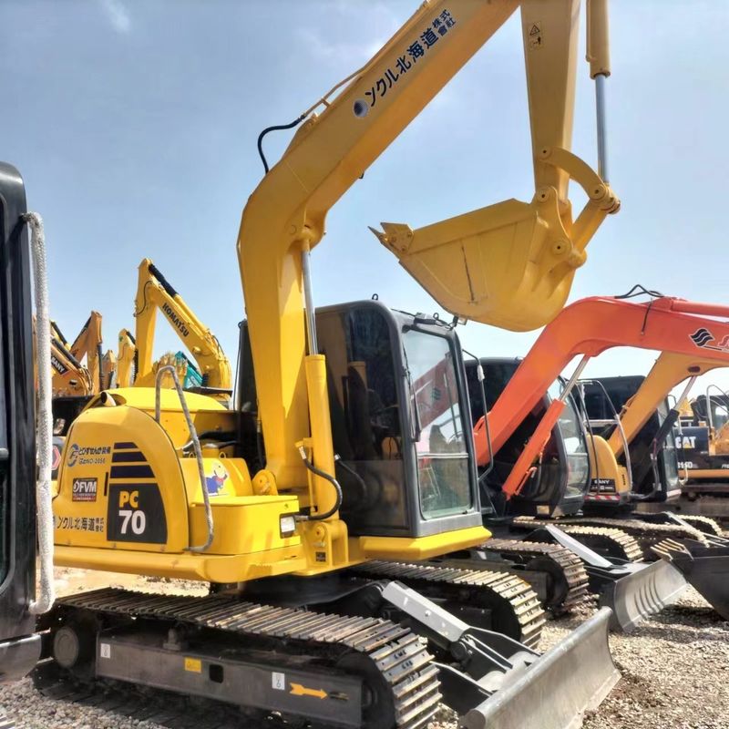 Χρησιμοποιούμενος εξορυκτής Komatsu PC70 Χρησιμοποιούμενος εξορυκτής μικρού τύπου μικρού τύπου