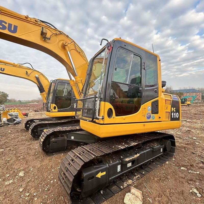 Χρησιμοποιούμενος εξορυκτής Komatsu PC110 Χρησιμοποιούμενος εξορυκτής μικρού τύπου 11 τόνων
