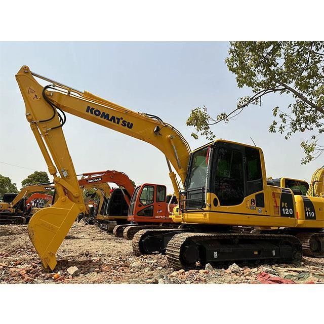 Χρησιμοποιούμενος εξορυκτής Komatsu PC120 μεταχειρισμένος εξορυκτής μικρής χωρητικότητας 12 τόνων