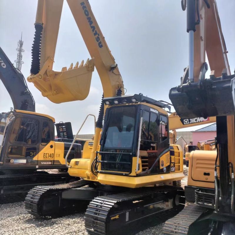 Χρησιμοποιούμενος εξορυκτής Komatsu PC130 μεταχειρισμένος εξορυκτής μικρού τύπου 13 τόνων