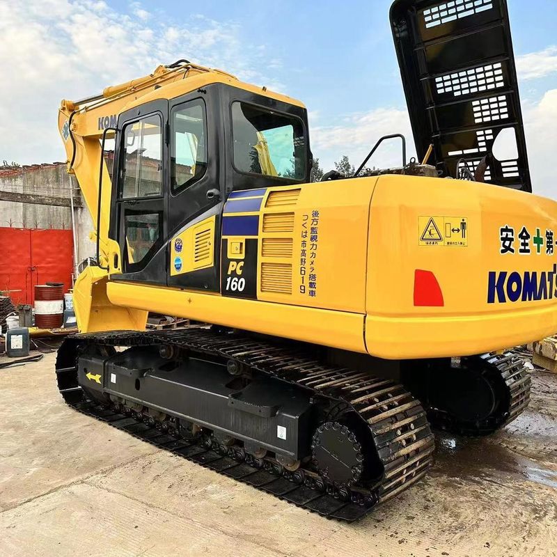 Χρησιμοποιούμενος εξορυκτής Komatsu PC160 μεταχειρισμένος εξορυκτής μικρού τύπου 16ton