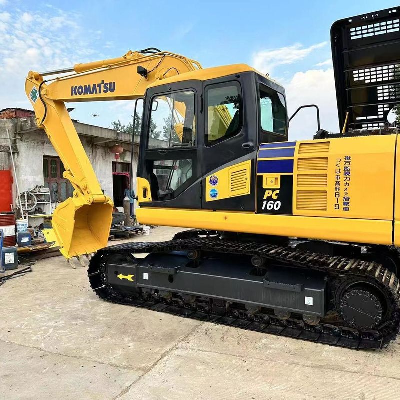 Χρησιμοποιούμενος εξορυκτής Komatsu PC160 μεταχειρισμένος εξορυκτής μικρού τύπου 16ton