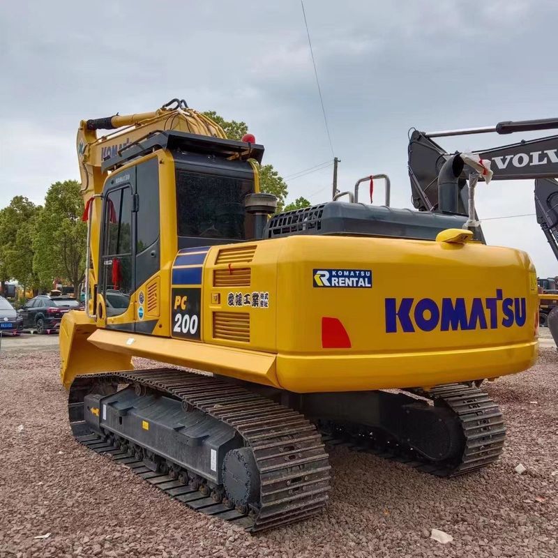 Χρησιμοποιούμενος εξορυκτής Komatsu PC200-8 Χρησιμοποιούμενος εξορυκτής 20 τόνων μεσαίου τύπου