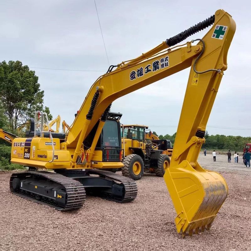 Χρησιμοποιούμενος εξορυκτής Komatsu PC200-8 Χρησιμοποιούμενος εξορυκτής 20 τόνων μεσαίου τύπου