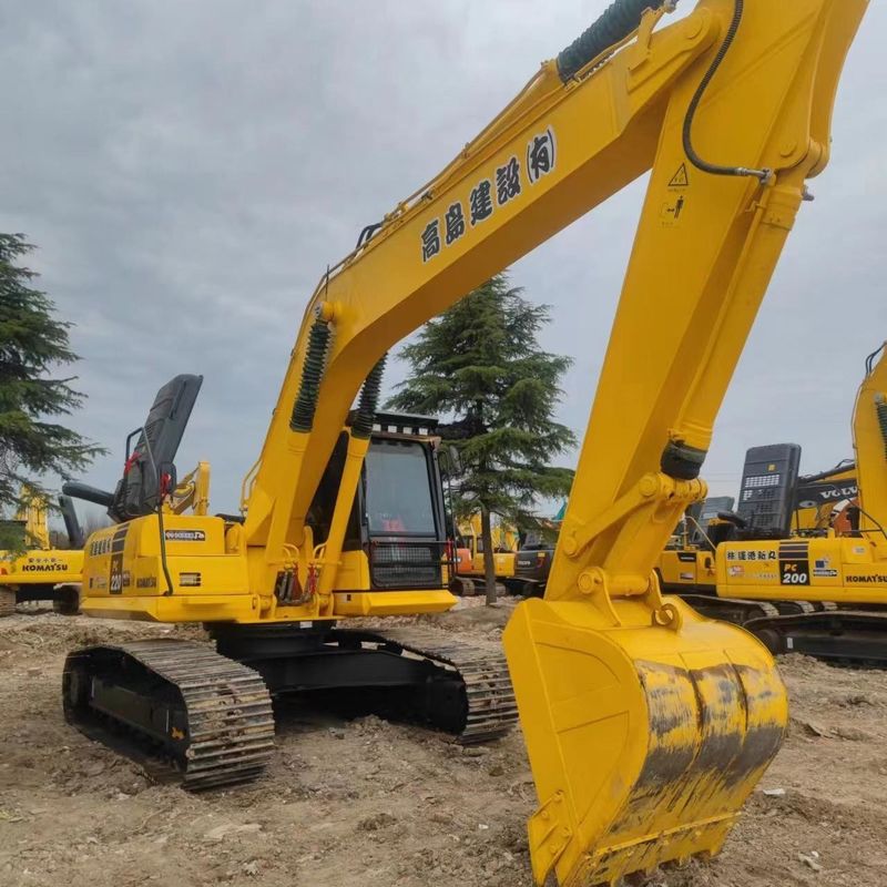 Χρησιμοποιούμενος εξορυκτής Komatsu PC220-8 μεταχειρισμένος εξορυκτής 22 τόνων μεσαίου τύπου