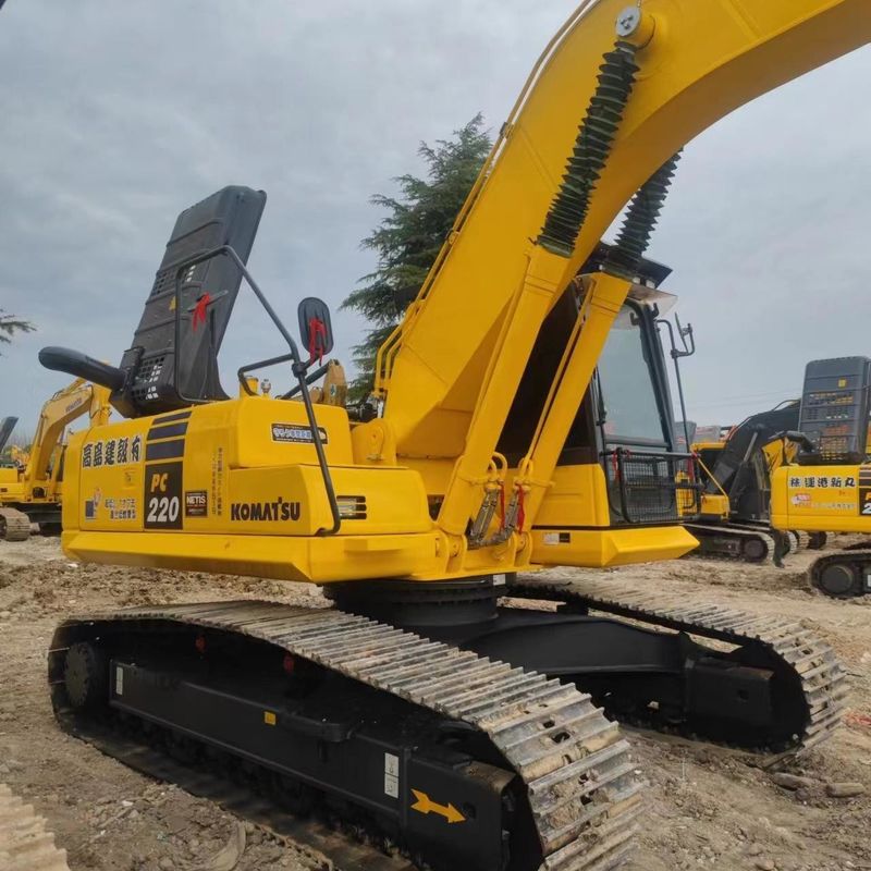 Χρησιμοποιούμενος εξορυκτής Komatsu PC220-8 μεταχειρισμένος εξορυκτής 22 τόνων μεσαίου τύπου