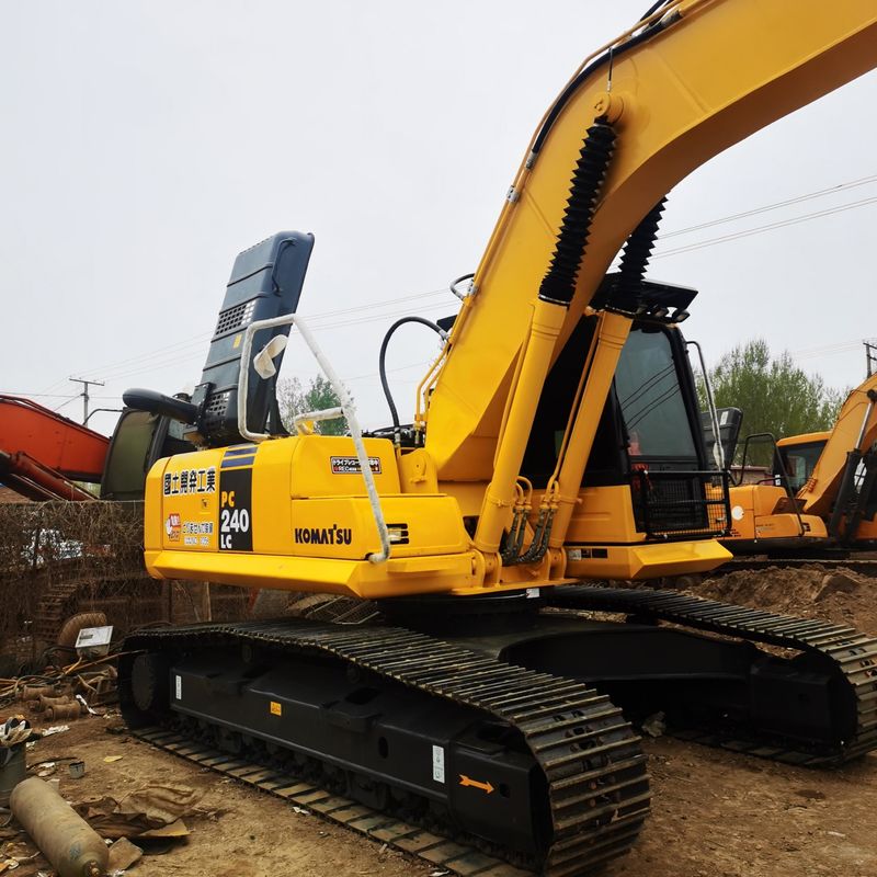Χρησιμοποιούμενος εξορυκτής Komatsu PC240LC μεταχειρισμένος εξορυκτής 24 τόνων μεσαίου τύπου