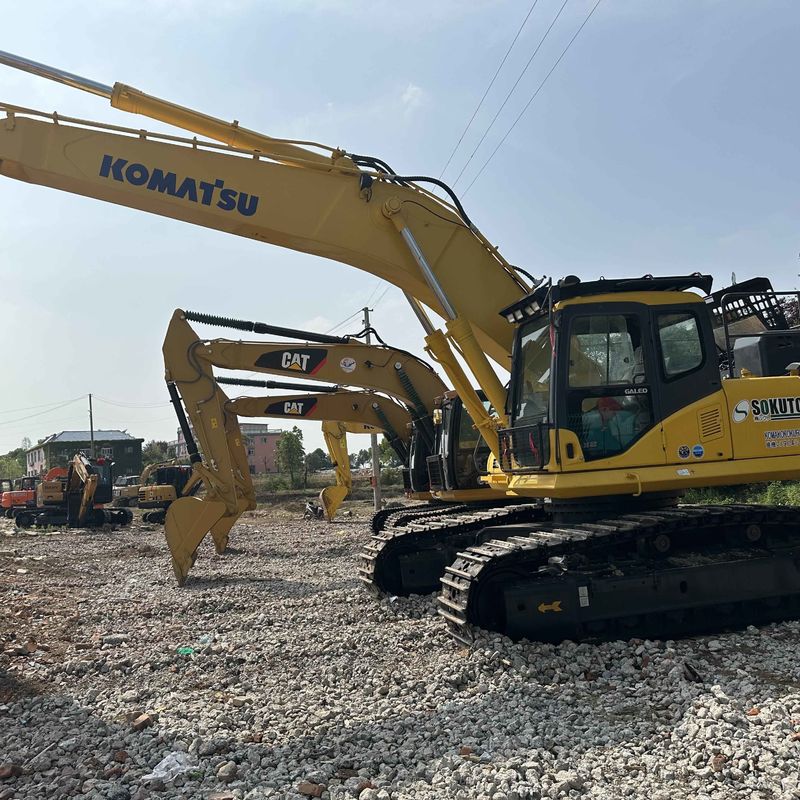 Χρησιμοποιούμενος ορυκτής Komatsu PC450-7 μεταχειρισμένος ορυκτής 45 τόνων
