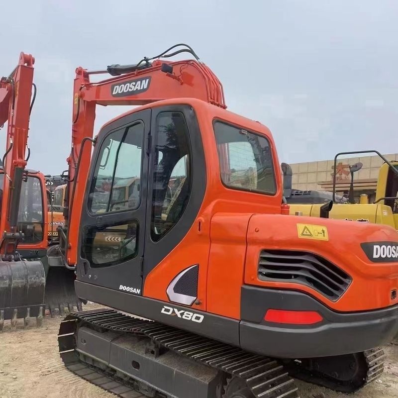 Χρησιμοποιούμενος εξορυκτής Doosan Digger DX80 μεταχειρισμένος εξορυκτής μικρού τύπου 8ton Mini Crawler