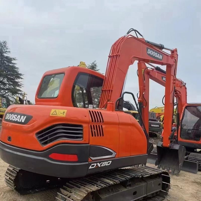 Χρησιμοποιούμενος εξορυκτής Doosan Digger DX80 μεταχειρισμένος εξορυκτής μικρού τύπου 8ton Mini Crawler