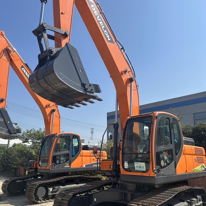 Χρησιμοποιούμενος Doosan Digger DX205 μεταχειρισμένος εκσκαφέας 21 τόνων μεσαίου τύπου