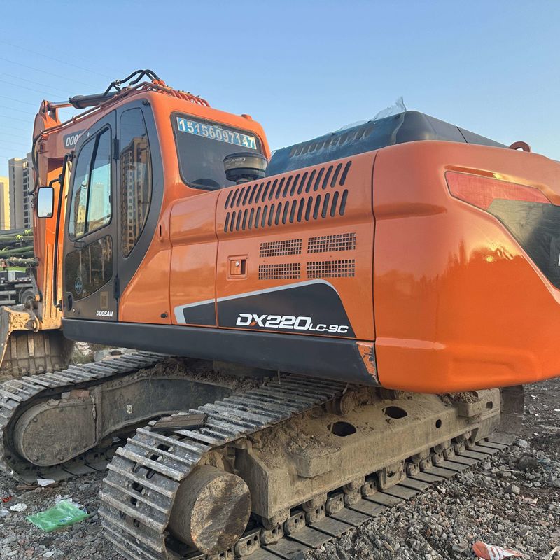 Χρησιμοποιούμενος εξορυκτής Doosan DX220 μεταχειρισμένος εξορυκτής μεσαίου τύπου 22 τόνων
