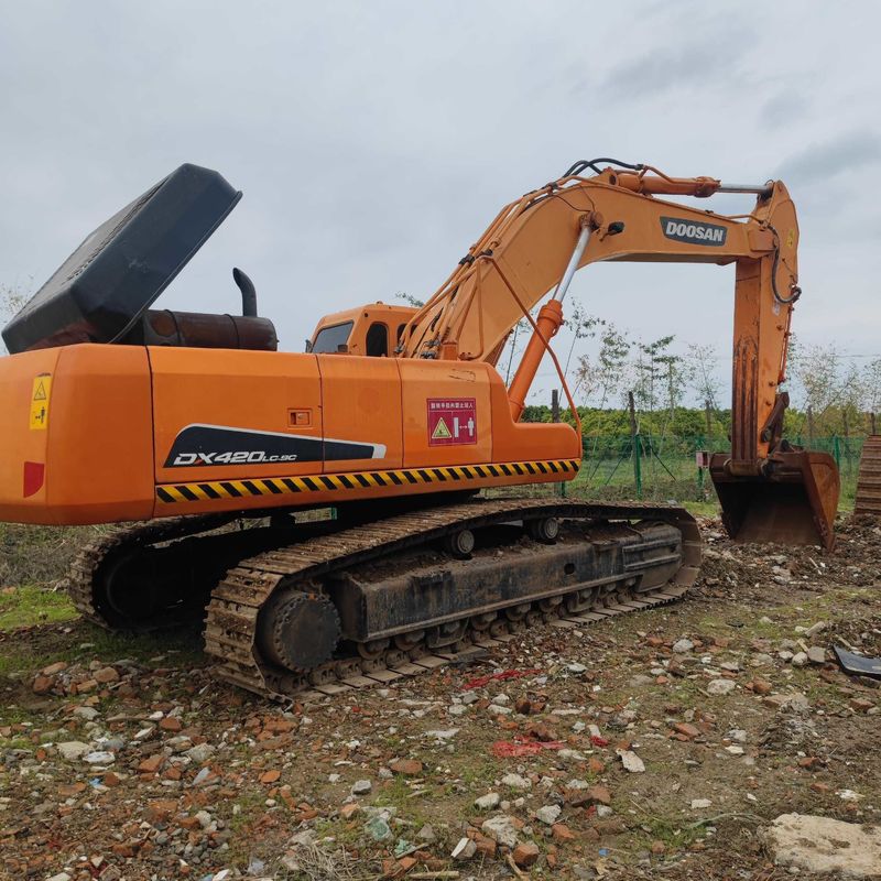 Χρησιμοποιούμενος Doosan Digger DX420LC μεταχειρισμένος 42 τόνων Μεγάλος τύπος Excavator Crawler