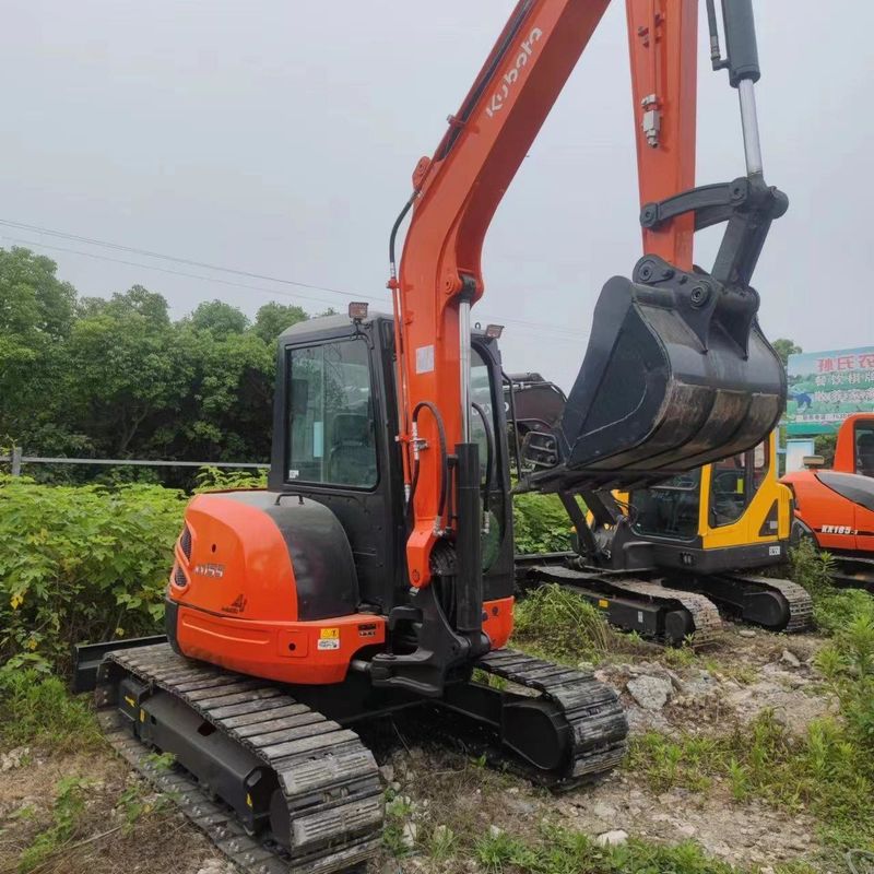 Χρησιμοποιούμενος εξορυκτής Kubota KX155 μεταχειρισμένος εξορυκτής μικρού τύπου μικρού τύπου 5,5 τόνων