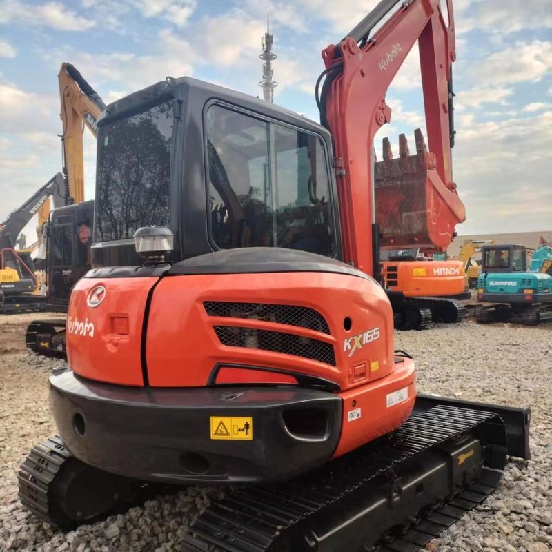 Χρησιμοποιούμενος εξορυκτής Kubota KX165 μεταχειρισμένος εξορυκτής μικρού τύπου μικρού τύπου 6,5 τόνων