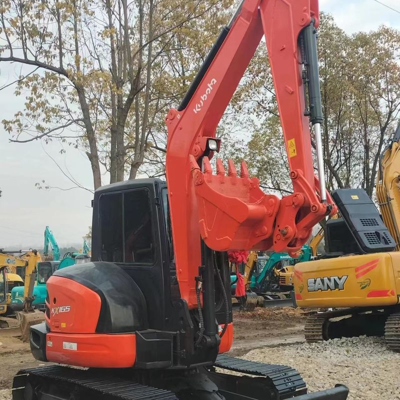 Χρησιμοποιούμενος εξορυκτής Kubota KX165 μεταχειρισμένος εξορυκτής μικρού τύπου μικρού τύπου 6,5 τόνων