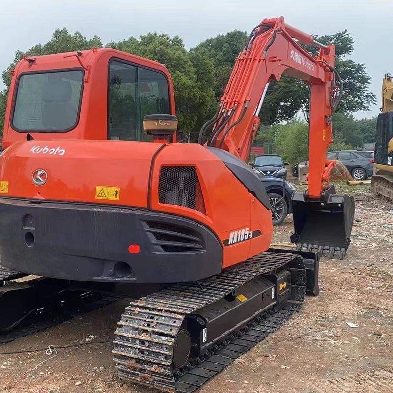 Χρησιμοποιούμενος εξορυκτής Kubota KX185 μεταχειρισμένος εξορυκτής μικρού τύπου 8,5 τόνων