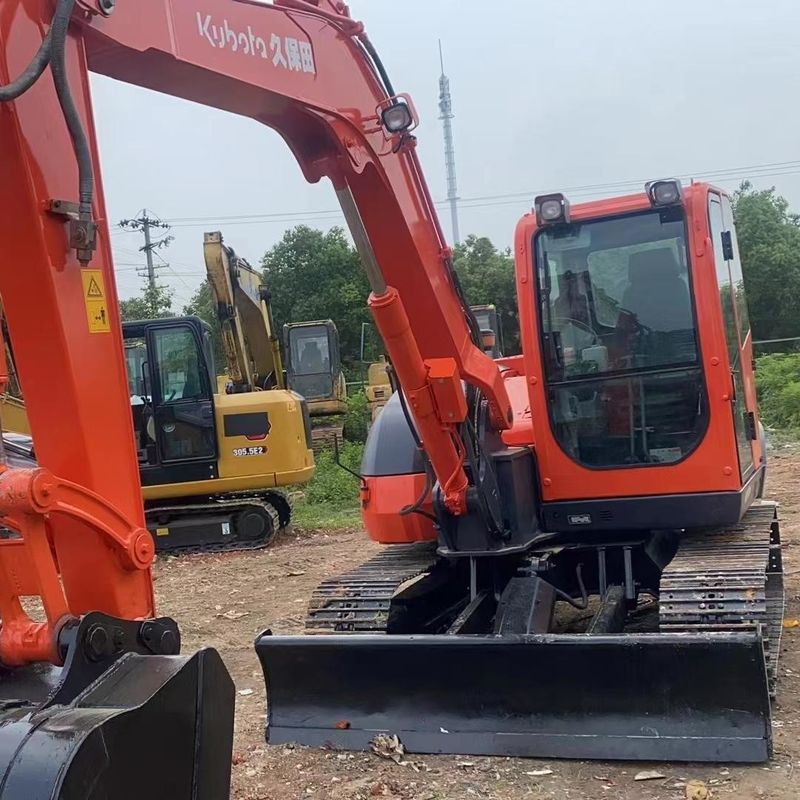 Χρησιμοποιούμενος εξορυκτής Kubota KX185 μεταχειρισμένος εξορυκτής μικρού τύπου 8,5 τόνων