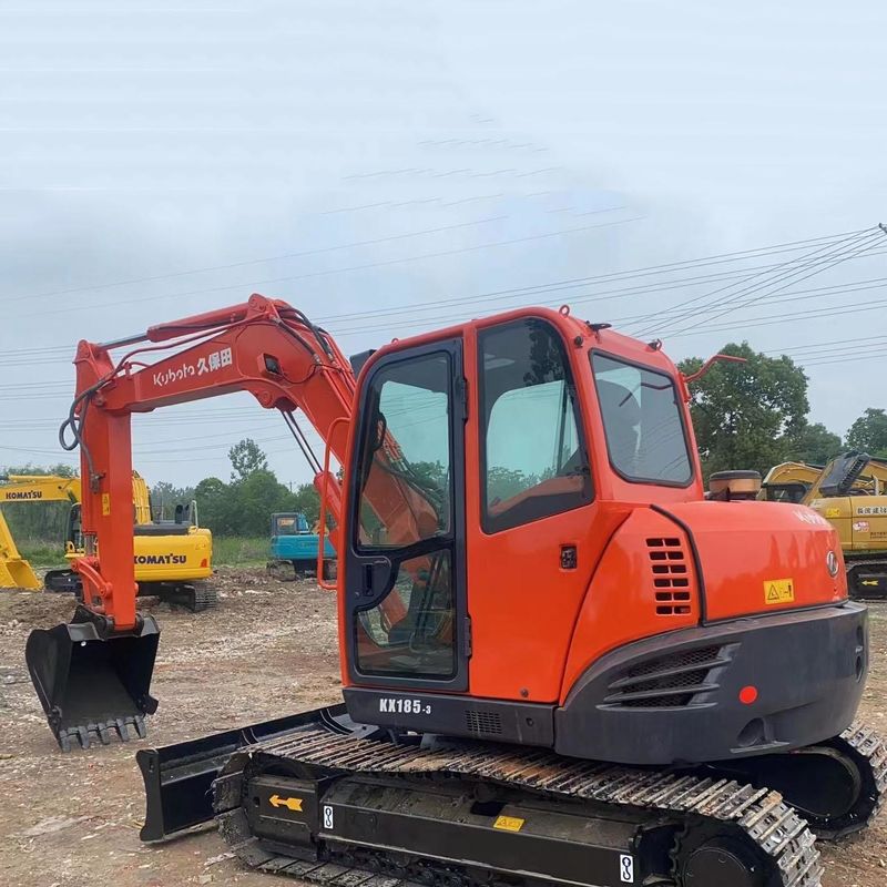 Χρησιμοποιούμενος εξορυκτής Kubota KX185 μεταχειρισμένος εξορυκτής μικρού τύπου 8,5 τόνων