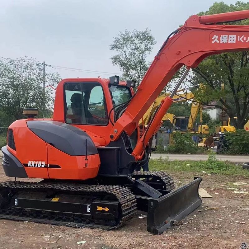 Χρησιμοποιούμενος εξορυκτής Kubota KX185 μεταχειρισμένος εξορυκτής μικρού τύπου 8,5 τόνων