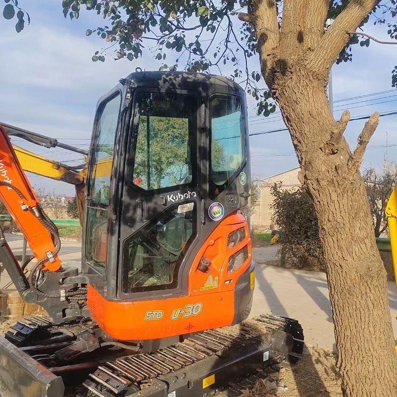 Χρησιμοποιούμενος εξορυκτής Kubota Digger U30 μεταχειρισμένος εξορυκτής μικρού τύπου 3 τόνων