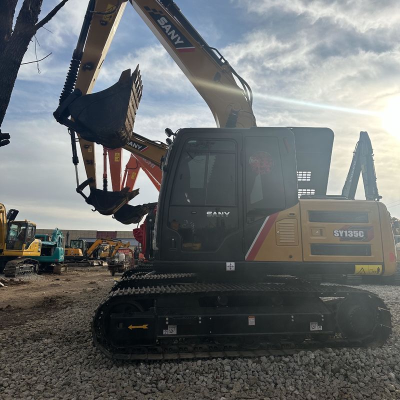 Χρησιμοποιούμενος SANY Digger SY135C μεταχειρισμένος 13.5 σε μικρού τύπου Mini Crawler Excavator