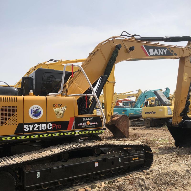 Χρησιμοποιούμενο SANY Digger SY215C μεταχειρισμένο 21.5 σε μεσαίου τύπου σκάφος