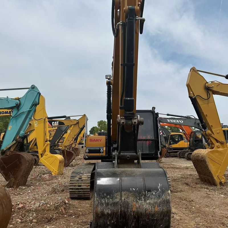 Χρησιμοποιούμενο SANY Digger SY215C Χρησιμοποιούμενο 21.5 σε μεσαίου τύπου σκάφος Crawler