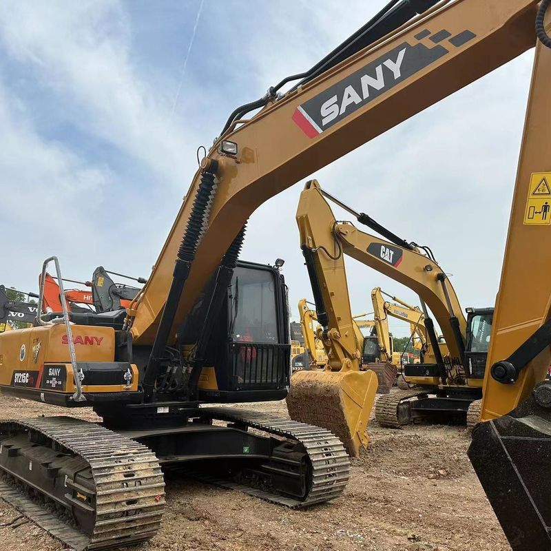 Χρησιμοποιούμενο SANY Digger SY215C Χρησιμοποιούμενο 21.5 σε μεσαίου τύπου σκάφος Crawler
