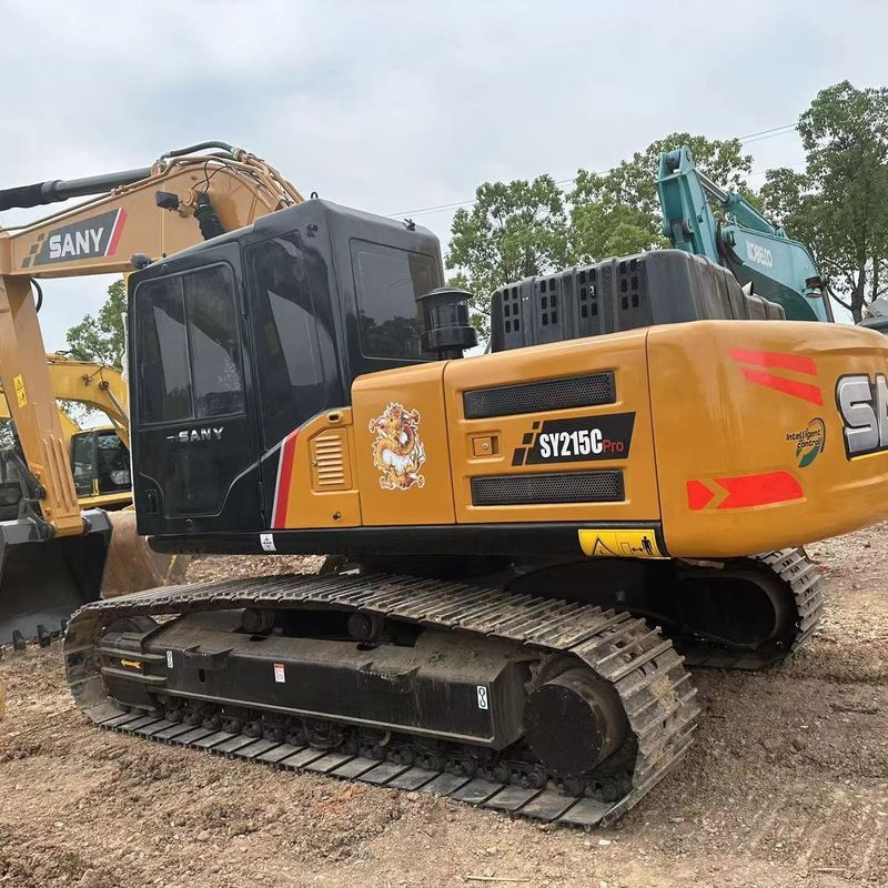 Χρησιμοποιούμενο SANY Digger SY215C Χρησιμοποιούμενο 21.5 σε μεσαίου τύπου σκάφος Crawler