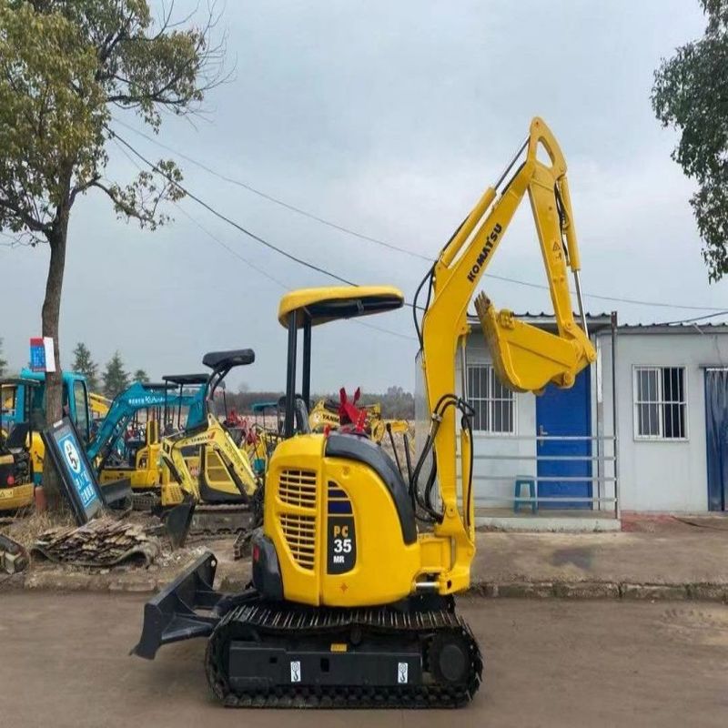 Χρησιμοποιούμενος εξορυκτής Komatsu PC35 Χρησιμοποιούμενος εξορυκτής μικρής χωρητικότητας 3,5 τόνων