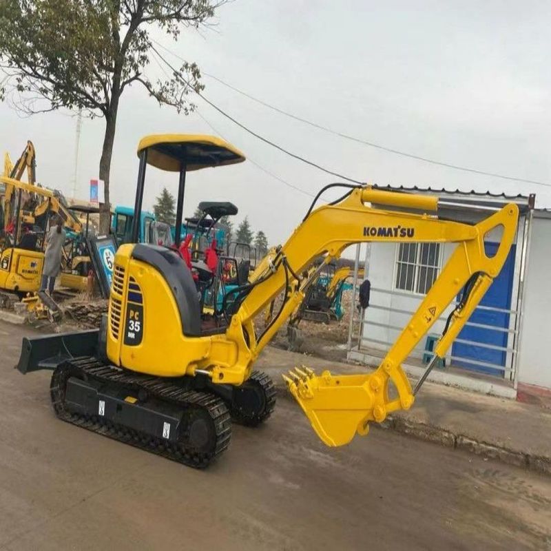 Χρησιμοποιούμενος εξορυκτής Komatsu PC35 Χρησιμοποιούμενος εξορυκτής μικρής χωρητικότητας 3,5 τόνων