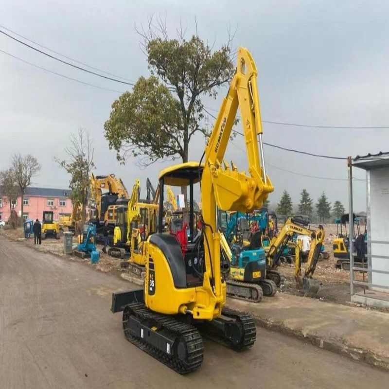 Χρησιμοποιούμενος εξορυκτής Komatsu PC35 Χρησιμοποιούμενος εξορυκτής μικρής χωρητικότητας 3,5 τόνων