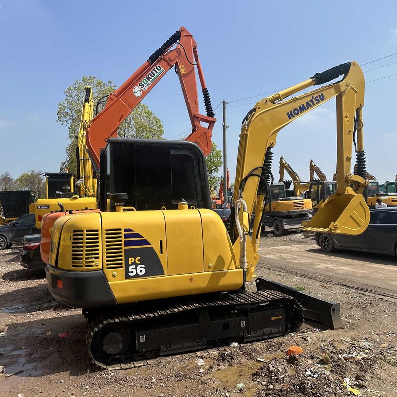 Χρησιμοποιούμενος εξορυκτής Komatsu PC56-7 μεταχειρισμένος εξορυκτής μικρού τύπου μικρού τύπου