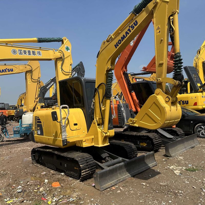 Χρησιμοποιούμενος εξορυκτής Komatsu PC56-7 μεταχειρισμένος εξορυκτής μικρού τύπου μικρού τύπου