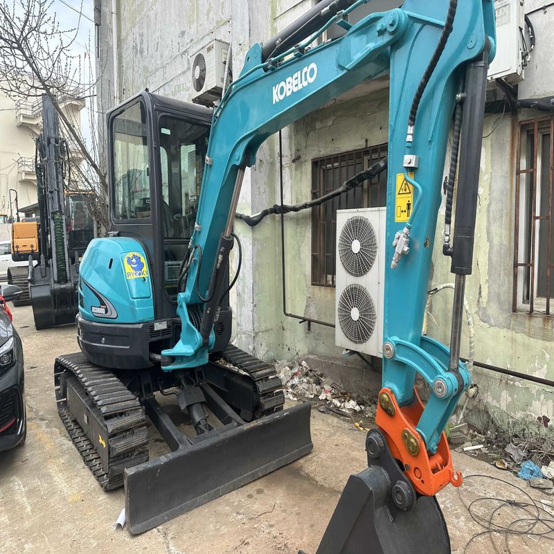 Χρησιμοποιούμενος Kobelco Digger SK35 μεταχειρισμένος 3,5 τόνων μικρού τύπου Mini Crawler Excavator