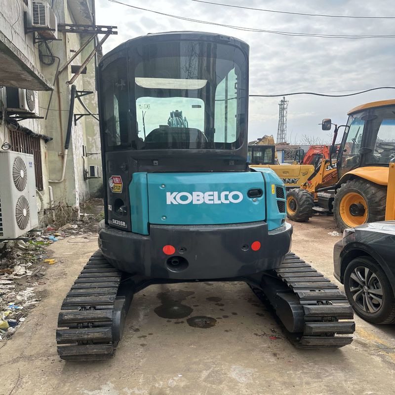 Χρησιμοποιούμενος Kobelco Digger SK35 μεταχειρισμένος 3,5 τόνων μικρού τύπου Mini Crawler Excavator