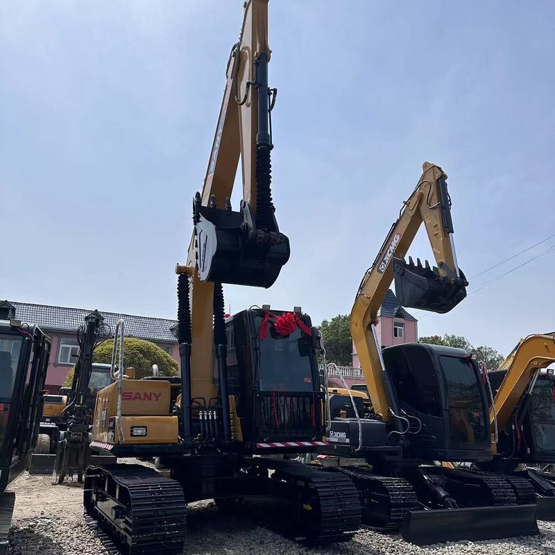Χρησιμοποιούμενο SANY Digger SY155C μεταχειρισμένο 15.5 σε μεσαίου τύπου σκάφος