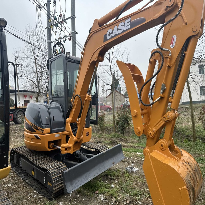 Μίνι CASE CX55B Χρησιμοποιούμενος εξορυκτής υδραυλικός 5 τόνων 12000 λίβρες 30.2kw 53L δεξαμενή καυσίμου