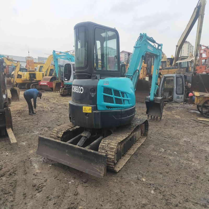 Χρησιμοποιούμενος εκσκαφέας Kobelco Digger SK55 μεταχειρισμένος Mini Excavator για μικρομεσαία εργασίες
