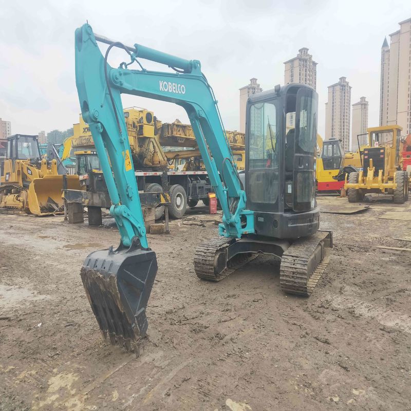 Χρησιμοποιούμενος εκσκαφέας Kobelco Digger SK55 μεταχειρισμένος Mini Excavator για μικρομεσαία εργασίες