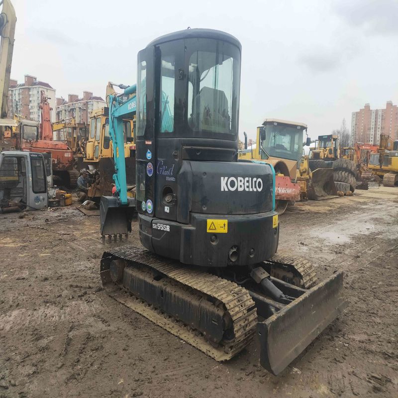 Χρησιμοποιούμενος εκσκαφέας Kobelco Digger SK55 μεταχειρισμένος Mini Excavator για μικρομεσαία εργασίες