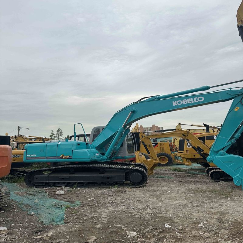 Χρησιμοποιούμενος Kobelco Digger SK200D μεταχειρισμένος εκσκαφέας 20ton μεσαίου τύπου