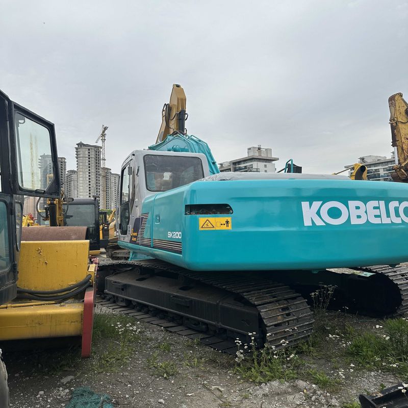 Χρησιμοποιούμενος Kobelco Digger SK200D μεταχειρισμένος εκσκαφέας 20ton μεσαίου τύπου