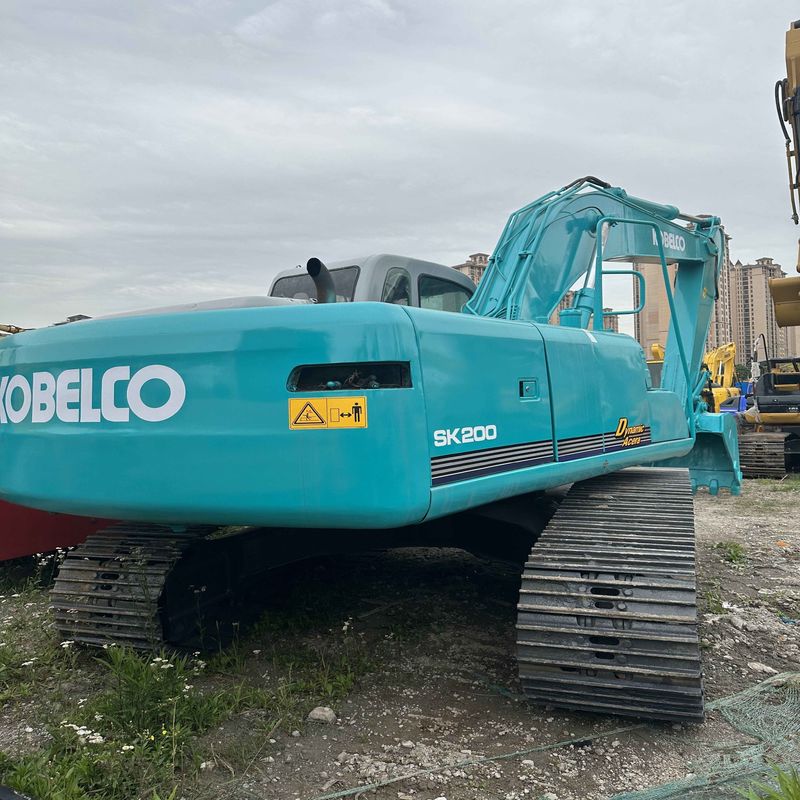 Χρησιμοποιούμενος Kobelco Digger SK200D μεταχειρισμένος εκσκαφέας 20ton μεσαίου τύπου