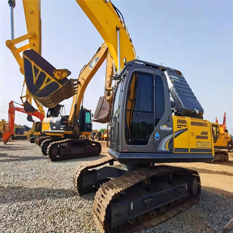 Χρησιμοποιούμενος Kobelco Digger SK200-8 μεταχειρισμένος εκσκαφέας 20 τόνων
